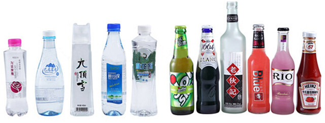 Täysautomaattinen suurnopeuksinen pyörivä PET-muovipullo etiketöintikoneen pullotyypit